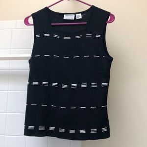 Preview Collection Black and White Silk Vest